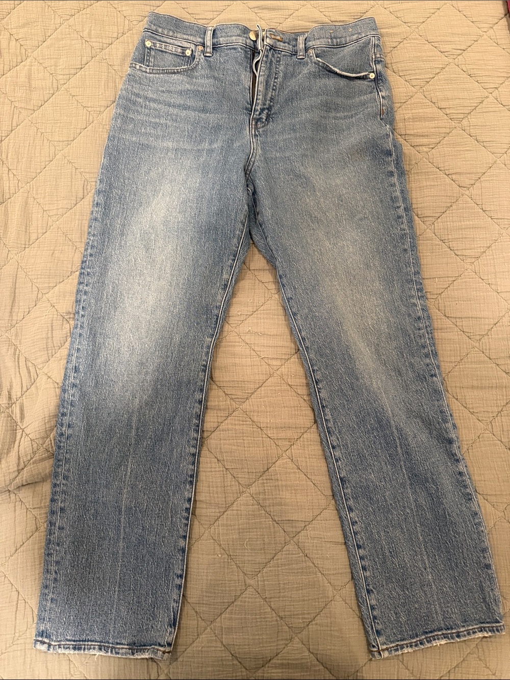 Madewell Light Blue Straight Leg Jeans